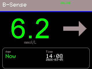 User Manual B-Sense default layout in mmol/L