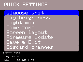 User Manual B-Sense mini menu