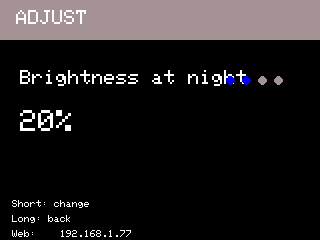 User Manual B-Sense mini menu night brightness screen